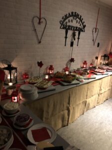 julbord - uppdukat julbord